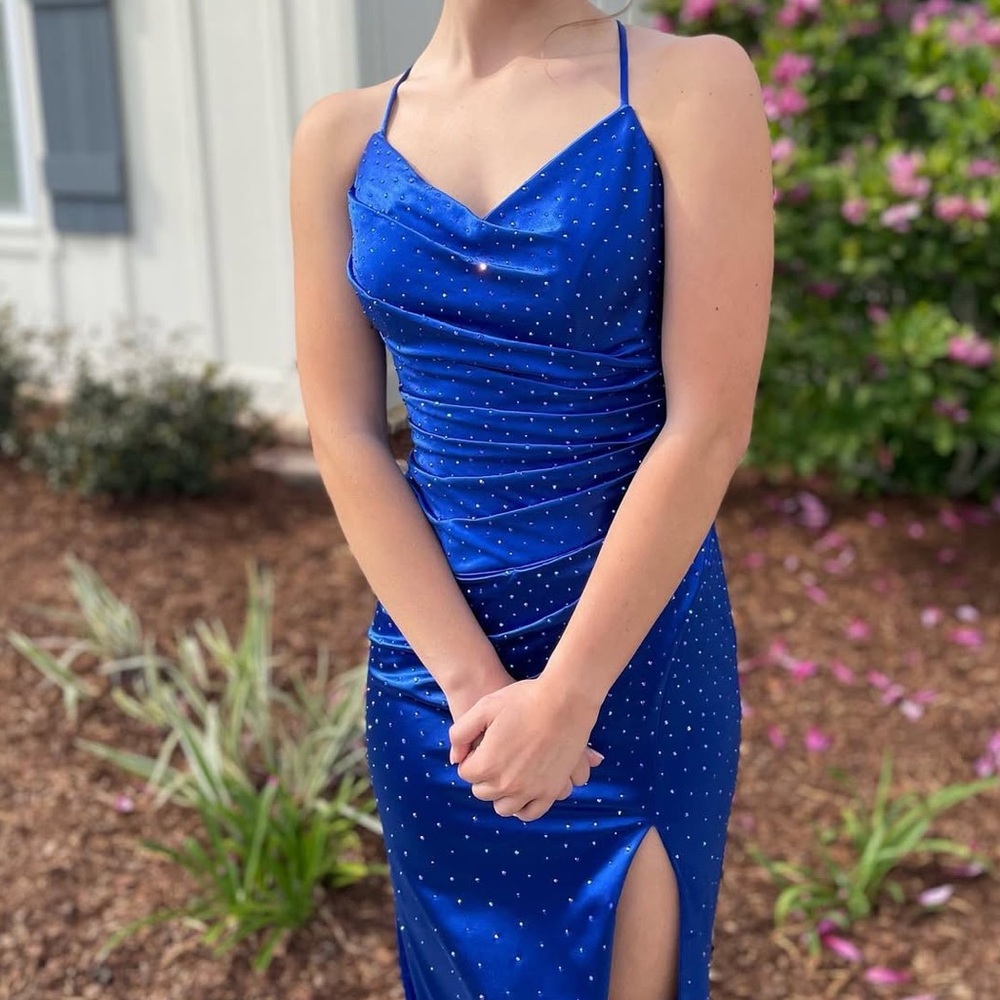 Vienna Prom Royal Blue Dress